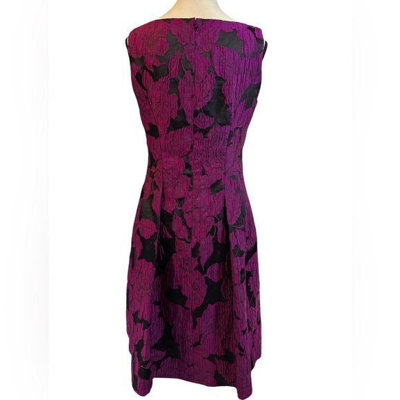 Ralph Lauren Fuchsia and Black Midi Dress - Picture 8 of 8